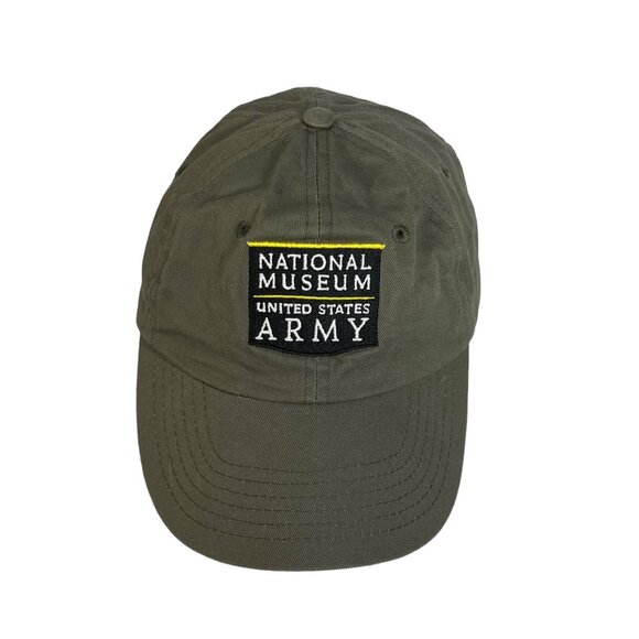 National Museum United States Army Mens Cloth Baseball Hat Green Adjustable - Picture 5 of 9